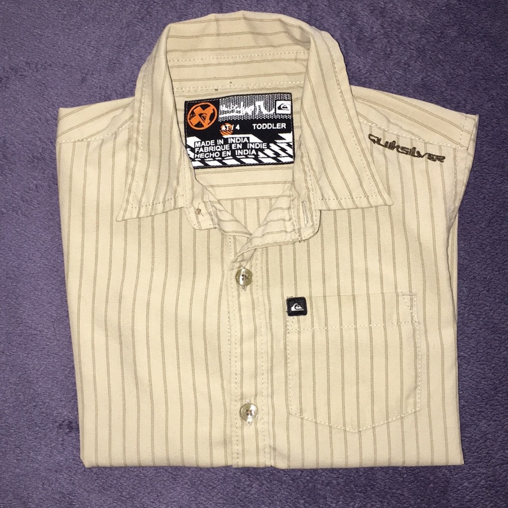 Quiksilver Striped Button Down sz 4T